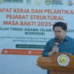 Ketua Pelaksana Raker Achmad Zaky Faiz memaparkan agenda.