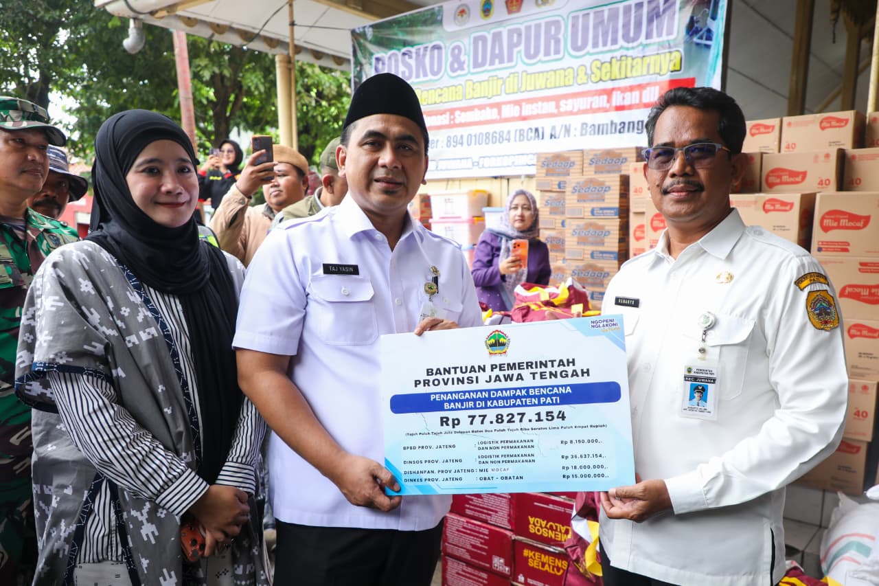 Gus Yasin tinjau banjir Pati
