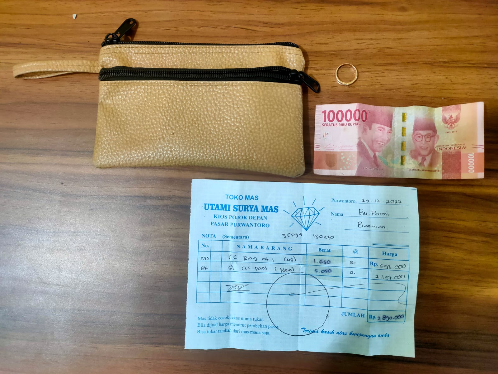 Barang bukti pencurian di Purwantoro Wonogiri