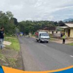 Polisi olah TKP kecelakaan maut Slogohimo Wonogiri, Selasa sore.