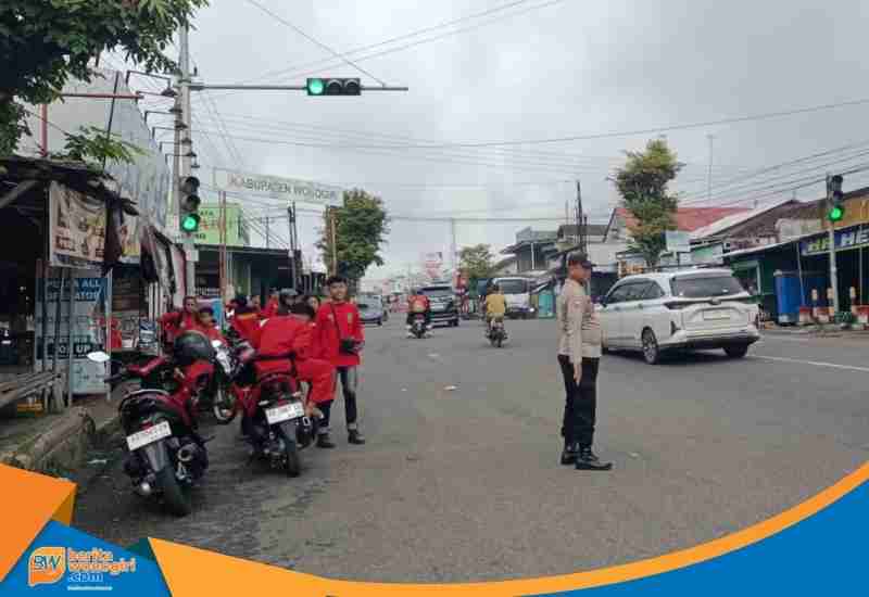 Pengamanan Latgab Pagar Nusa oleh Polsek Purwantoro