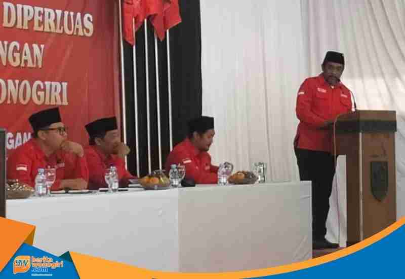 Sambutan Ketua PAC pada Rapat PAC Diperluas PDI Perjuangan Wonogiri