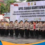 Apel Siaga Kamtibmas Polres Wonogiri Ramadan 1447 H di Pendopo