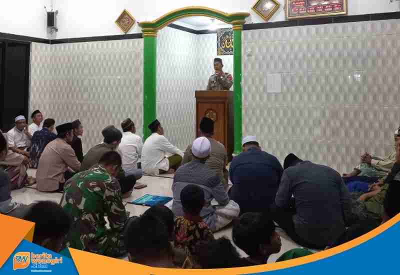 Penyuluhan Kamtibmas Polsek Wuryantoro di Masjid An Nur