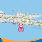 Peta pusat gempa Pacitan BMKG