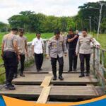 Kapolres Wonogiri tinjau Jembatan Kali Sambi
