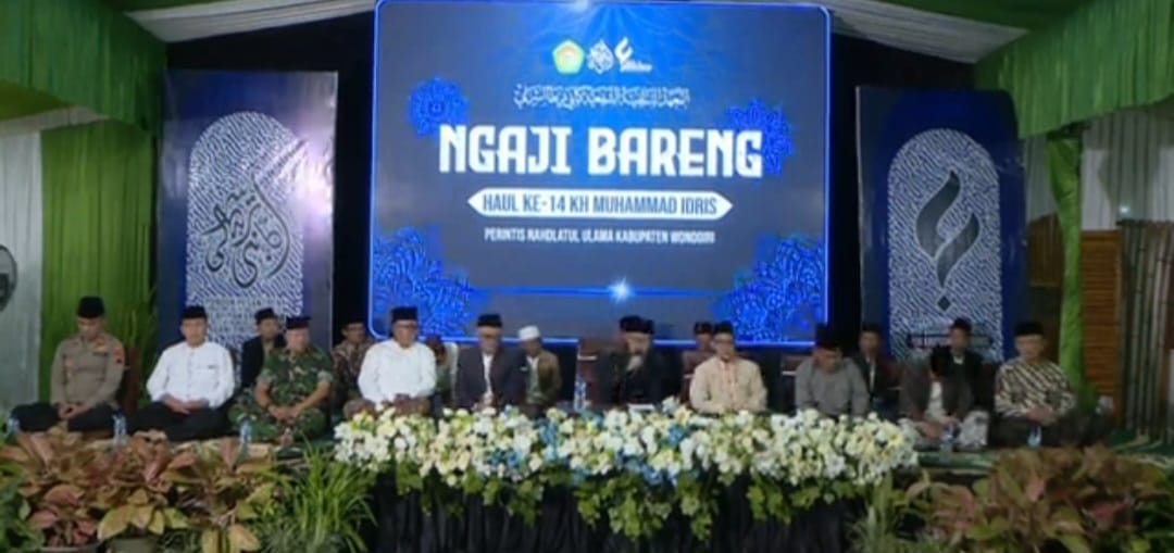 Suasana Pondok Pesantren Gani Tirtoasri usai Pengajian Akbar Haul yang kondusif.
