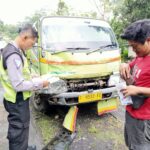 Polisi olah TKP kecelakaan Jatisrono Wonogiri