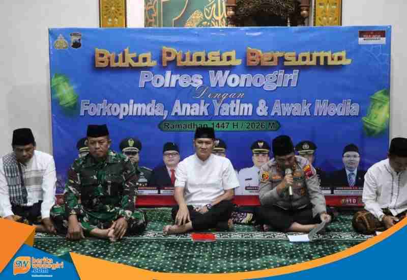 Buka puasa bersama Polres Wonogiri di Masjid Al Ma’ruf