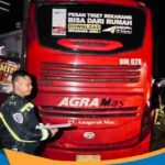 Kecelakaan bus Wonogiri bus Agra Mas tabrak ruko di simpang tiga Kedunggupit Sidoharjo Rabu malam