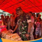 Dandim 0728 Wonogiri Letkol Rodricho Ivan tinjau stan Bazar Ramadhan Kodim 0728 Wonogiri