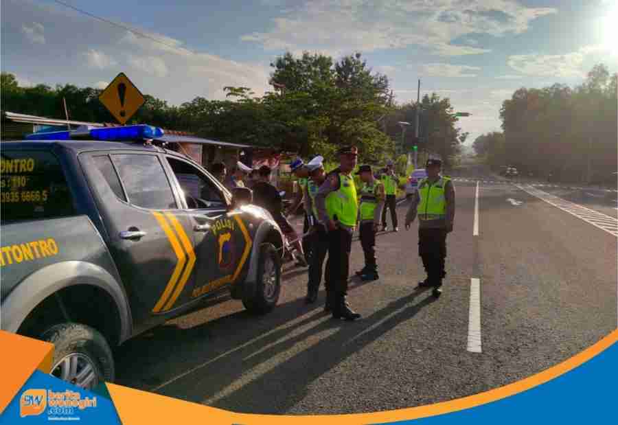 Patroli Polres Wonogiri bubarkan balap liar di JLS Pracimantoro saat ngabuburit Ramadan 2026
