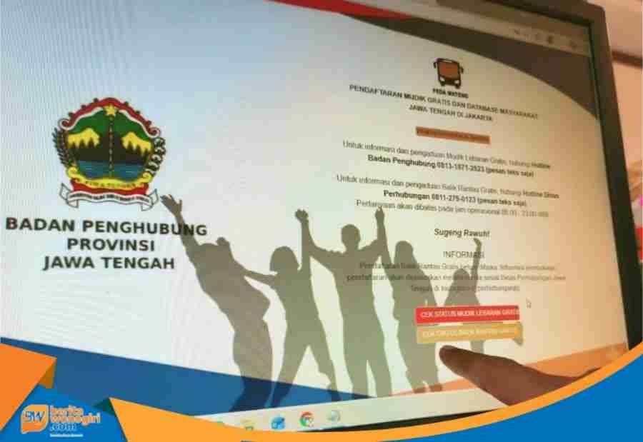 Tampilan aplikasi Pedamateng pendaftaran Balik Rantau Gratis 2026 Jawa Tengah
