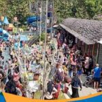 Suasana ramai di Baturraden Banyumas saat libur Lebaran