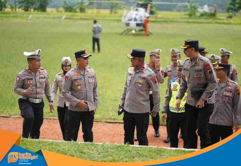 Waka Polda Jateng Brigjen Pol Latif Usman tinjau udara jalur mudik pantura Banyumas jelang Operasi Ketupat Candi 2026