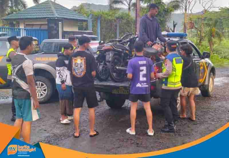 Motor diamankan razia balap liar Wonogiri