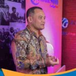 Gubernur Jateng Ahmad Luthfi memberikan sambutan di HUT ke-10 Tribun Solo.