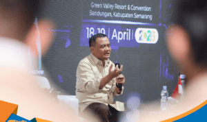 Gubernur Jateng Ahmad Luthfi berbicara di Forum HIPMI Bandungan.