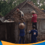 Kerja bakti bedah rumah Mbah Warinem Wonogiri.