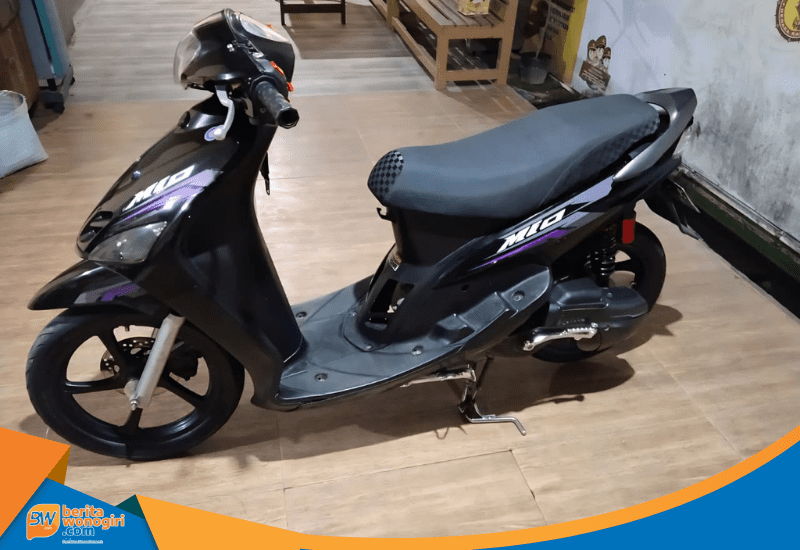 Barang bukti motor Yamaha Mio hasil penggelapan di Pracimantoro.