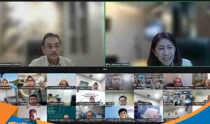 BWC__03 Sekjen ATR BPN Dalu Agung Darmawan memimpin rapat daring anggaran 2027.