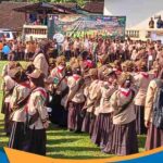 Ratusan siswa Pramuka Siaga berbaris rapi di Lapangan SDN 3 Dlepih Wonogiri.