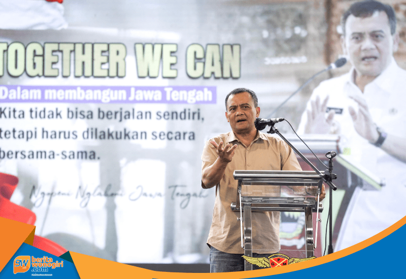 Ahmad Luthfi memberikan sambutan di Seminar Wonosobo Melawan Hoaks.