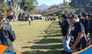 Personel Polres Wonogiri apel di Lapangan Pokoh.