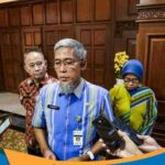 Sekda Jateng Sumarno memberikan sambutan Rakorda Bangga Kencana 2026.