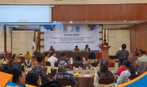 H. Hariyadi Kepala Kemenag Wonogiri membuka workshop.