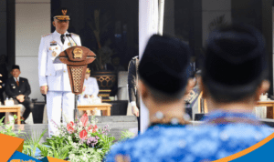 Gubernur Jateng Ahmad Luthfi pimpin upacara Hari Otda 2026.