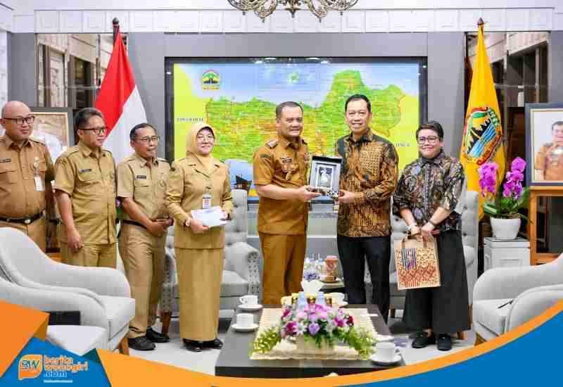 Pertemuan delegasi Kemenlu RI dan Pemprov Jateng di Kantor Gubernur.