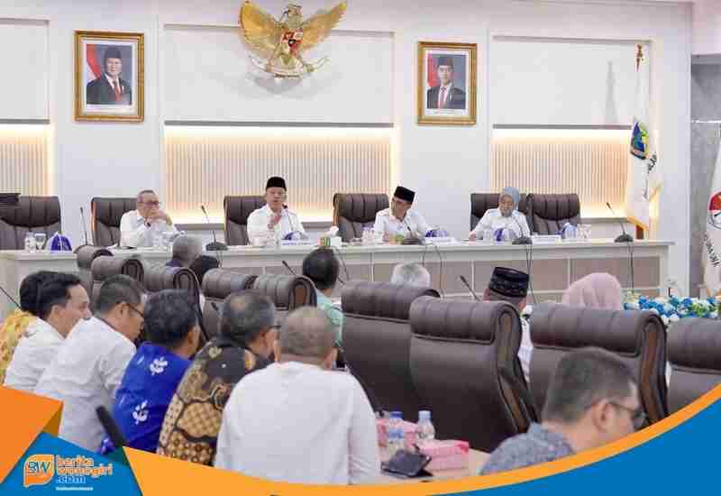 Ruang rapat Rakor pemerintah daerah se-Sulawesi Tengah di Palu