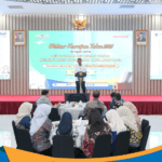 Sekjen ATR BPN Dalu Agung Darmawan berbicara di podium Aula Prona.