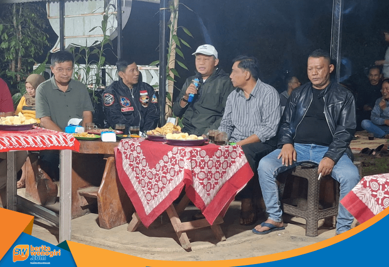 Suparno Parnaraya memberikan sambutan ketahanan pangan di Brenggolo.