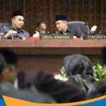 Suasana Ruang Rapat Paripurna Gedung DPRD Provinsi Jawa Tengah di Semarang.