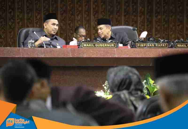 Suasana Ruang Rapat Paripurna Gedung DPRD Provinsi Jawa Tengah di Semarang.