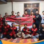Foto bersama anggota Polsek Jatipurno dan pengurus perguruan silat.
