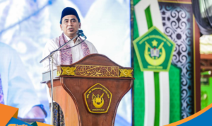 Wagub Jateng Taj Yasin Maimoen memberikan sambutan di Kudus