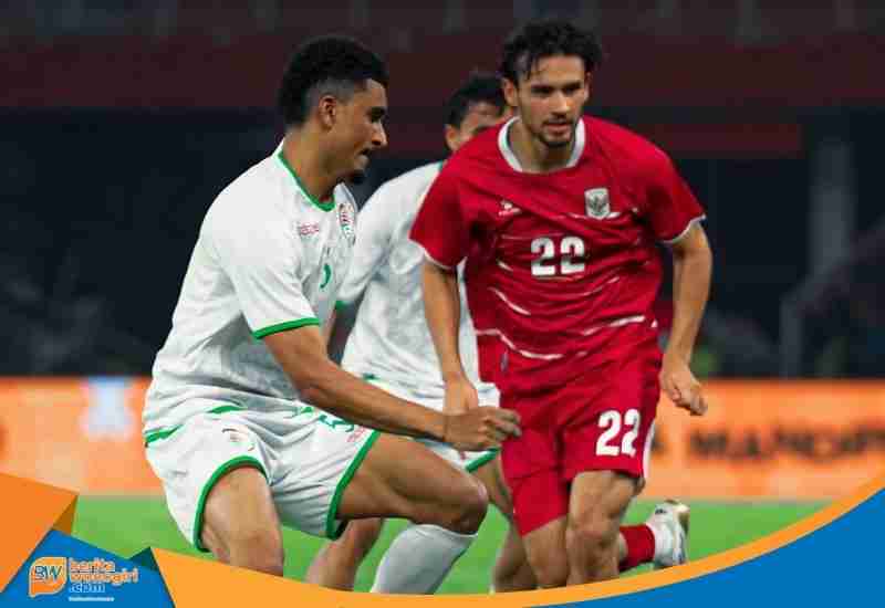 Pemain Oman terlihat buntu menghadapi press Timnas Indonesia.