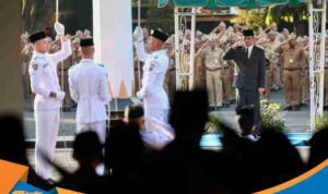 Gubernur Jawa Tengah Ahmad Luthfi memimpin Upacara Hari Lahir Pancasila 2026