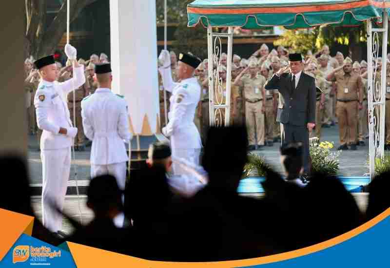Gubernur Jawa Tengah Ahmad Luthfi memimpin Upacara Hari Lahir Pancasila 2026