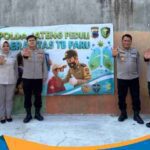 Sesi foto bersama Kapolres Wonogiri, Kabiddokkes Polda Jateng, dan perwakilan Dinkes.