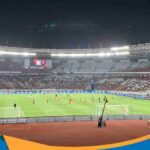 Suasana Stadion Utama Gelora Bung Karno Jakarta jelang laga FIFA Match Day.