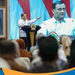 Gubernur Jateng Ahmad Luthfi berbicara dalam Rakor TPID di Gradhika Bhakti Praja.
